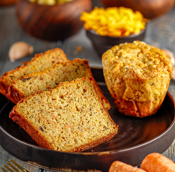 Carrots & Red Cheddar Loaf كيكة الجزر والجبنة الشيدر - Image 2