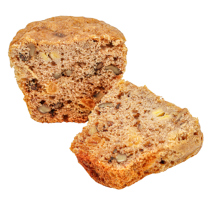 Green Apples & Walnuts Muffin مفن التفاح الاخضر وعين الجمل